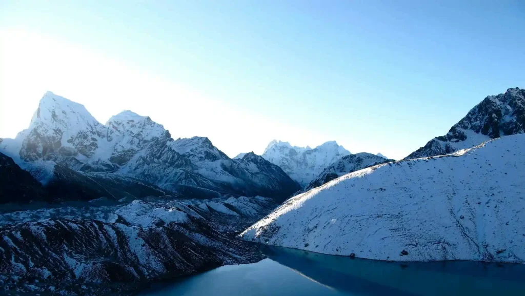 view of Gokyo lakes from Gokyo ri viewpoint