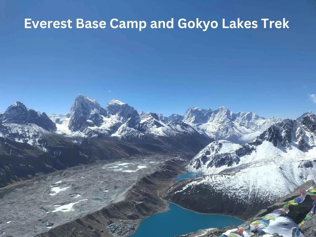 view of Gokyo lake from gokyo ri on EBC and Gokyo Lakes Trek