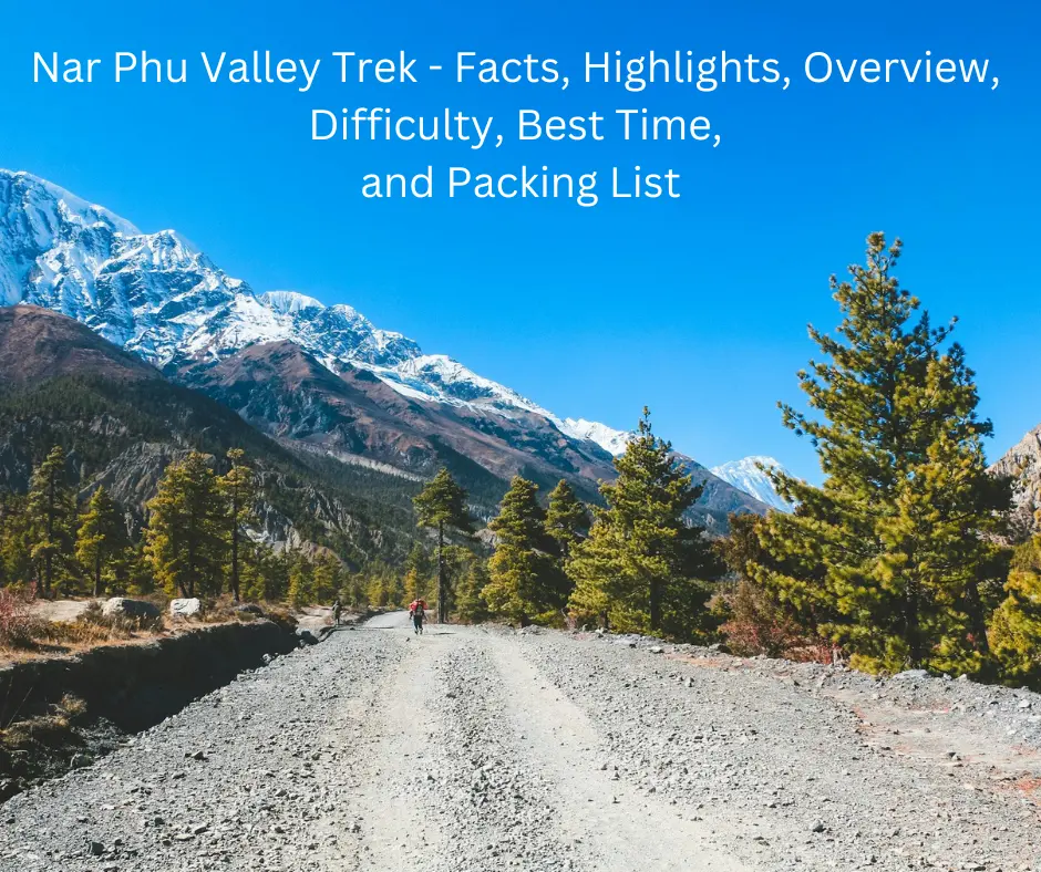 beautiful trail on the way to Manang at the Nar Phu Valley Trekking