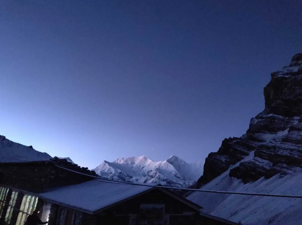 early morning mountain view
